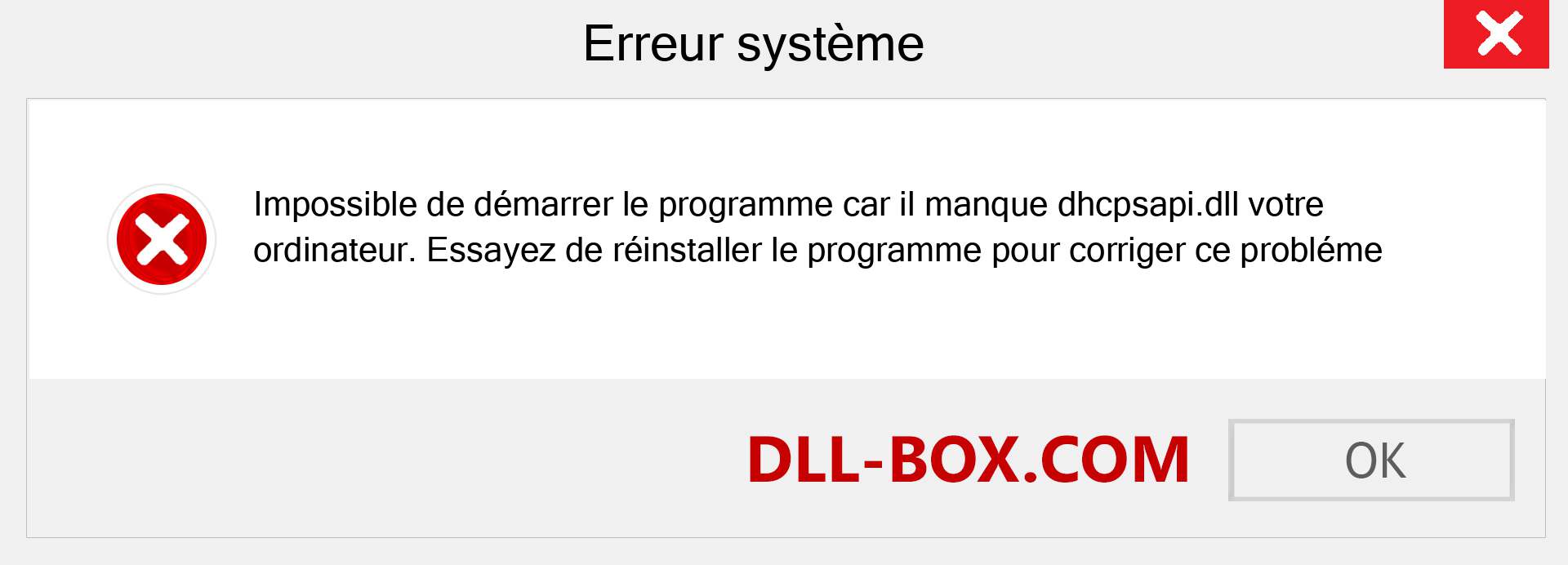 Le fichier dhcpsapi.dll est manquant ?. Télécharger pour Windows 7, 8, 10 - Correction de l'erreur manquante dhcpsapi dll sur Windows, photos, images