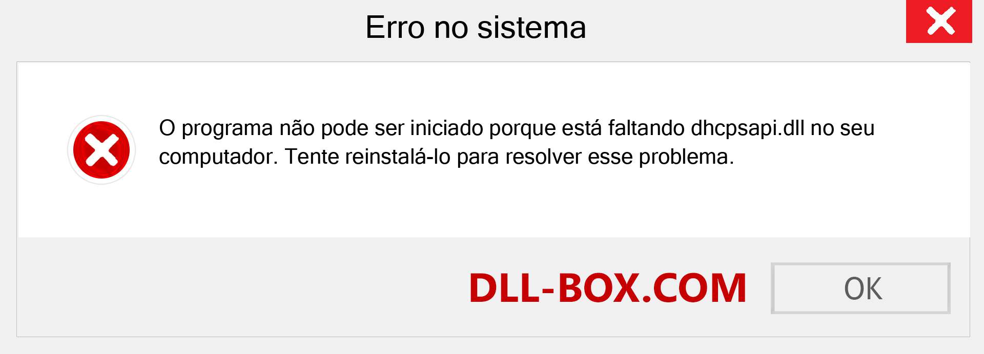 Arquivo dhcpsapi.dll ausente ?. Download para Windows 7, 8, 10 - Correção de erro ausente dhcpsapi dll no Windows, fotos, imagens